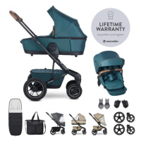 EASYWALKER Set XXL kočárek kombinovaný Harvey5 Air Premium Jade Green s příslušenstvím