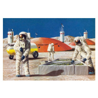 Obrazová reprodukce Men working on the planet Mars, as imagined in the 1970s, English School,, 4