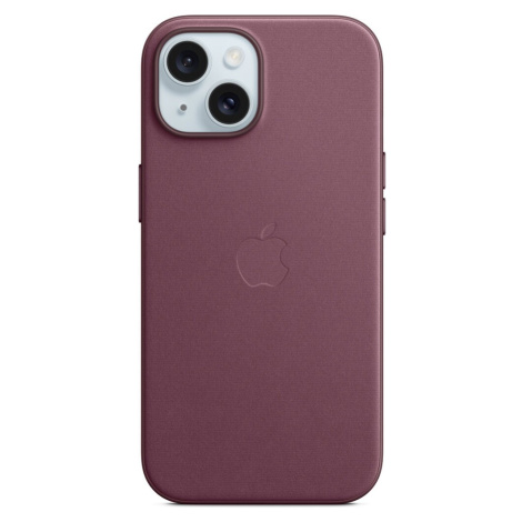 Apple kryt z tkaniny FineWoven s MagSafe na iPhone 15 morušově rudý