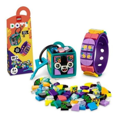 Lego Dots 41945 Neonový tygr – náramek & ozdoba na tašku