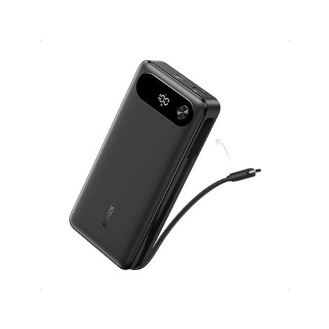 Anker Power Bank 20000mAh 87W Built-In USB-C Cable Black