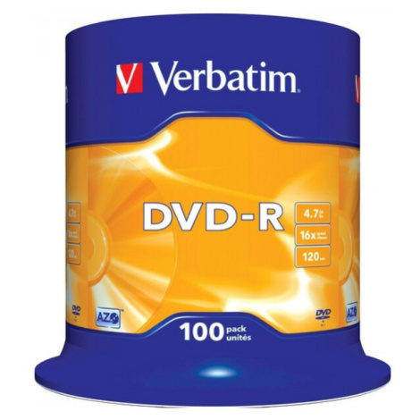 VERBATIM DVD-R(100 ks)Spindle/General Retail/16x/4.7GB