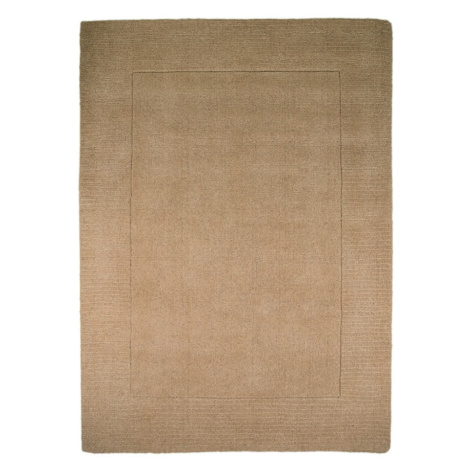 Hnědý vlněný koberec Flair Rugs Siena, 80 x 150 cm