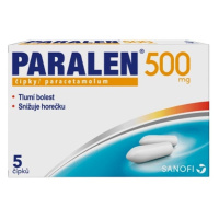 Paralen 500 mg 5 čípků