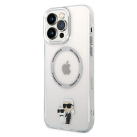 Pouzdro Karl Lagerfeld MagSafe Kompatibilní IML Karl and Choupette NFT iPhone 13 Pro Max Transpa