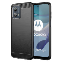 Karbonové pouzdro Motorola Moto G53 flexibilní silikonové karbonové pouzdro černé