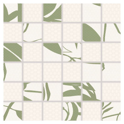 Mozaika Rako Lint zelená 30x30 cm mat / lesk WDM05678.1