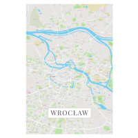 Mapa Wroclaw color, POSTERS, 26.7 × 40 cm