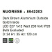 Nova Luce Stylové závěsné svítidlo Nuorese ve třech zajímavých variantách - 1 x 40 W, pr. 240 x 