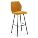 Barové židle v hořčicové barvě v sadě 2 ks 75 cm Pol – Marckeric