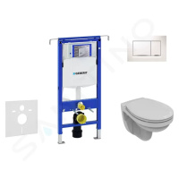 GEBERIT Duofix Set předstěnové instalace, klozetu a sedátka Villeroy & Boch, tlačítka Sigma30, D