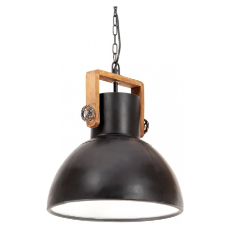 Závěsná lampa černá / mangovník Dekorhome 30 cm vidaXL