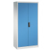 C+P Dílenská skříň s otočnými dveřmi, v x š x h 1950 x 930 x 500 mm, světlá šedá / světlá modrá