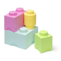 LEGO úložné boxy Multi-Pack 4 ks - pastelové