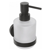 X-ROUND BLACK dávkovač mýdla MINI, mléčné sklo, 200ml, černá XR103B