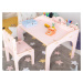 Myminihome Dětský stolek EMMA s pastelkovníky + židle Zvolte barvu: Béžová