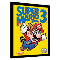 Obraz na zeď - Super Mario Bros. 3 - NES Cover, 30x40 cm