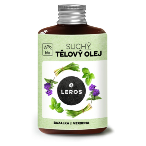 Leros Suchý tělový olej bazalka & verbena 100 ml
