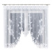MyBestHome Dekorační oblouková krátká záclona BEGONIA 160 bílá 300x160 cm