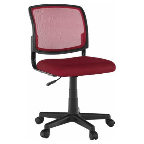 Tempo Kondela Otočná židle RAMIZA, tmavočervená/černá + kupón KONDELA10 na okamžitou slevu 3% (k