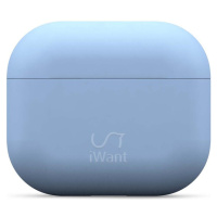 iWant AirPods 3. generace ultra-tenké pouzdro světle modré