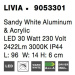 NOVA LUCE nástěnné svítidlo nad obrazy a zrcadla LIVIA bílý hliník a akryl LED 30W 230V 3000K IP