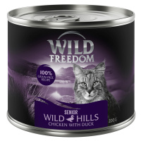 Wild Freedom Adult Sterilised 24 x 200 g + Wild Freedom Freeze-Dried zdarma - Senior Wild Hills 
