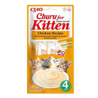 Pochoutka Churu Kitten kuře 4x14g