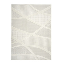 Šňůrkový koberec Stella D425A šedý / stříbrný / krémový