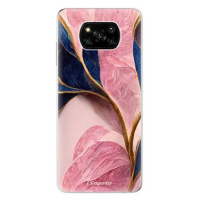 iSaprio Pink Blue Leaves pro Xiaomi Poco X3 Pro / X3 NFC