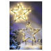 German Vánoční LED hvězda / 150 LED / teplá bílá / 73 cm / venkovní i vnitřní / černá