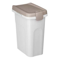 Stefanplast Pet food Container 33x22x41cm 15l bílý/šedý barel na 6kg granulí