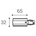 LED2 6360301 ECO TRACK LEFT LIVE END, W