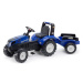 FALK Šlapací traktor 3090B - New Holland T8 s přívěsem