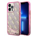 Kryt Guess iPhone 14 Pro Max 6.7" pink hardcase Liquid Glitter 4G Transculent (GUHCP14XLC4PSGP)