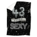 IMPAR Beránková deka Stále sexy – Černá - 43 let