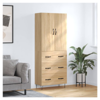 vidaXL Skříň highboard dub sonoma 69,5 x 34 x 180 cm kompozitní dřevo