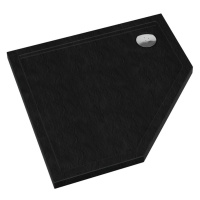Vanička pětiúhelníkový Caspar New Black Stone 80x80x5 - 3.2397/C/St