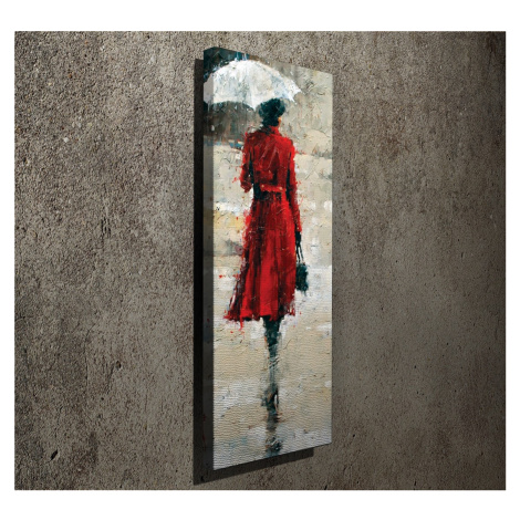 Hanah Home Obraz Woman In Red 30x80 cm