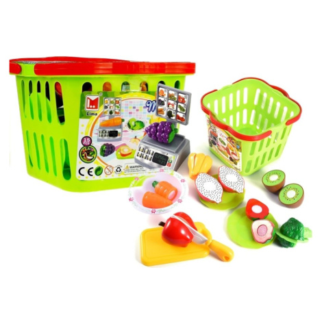 mamido  Váha a nákupní košík se zeleninou a ovocem na krájení