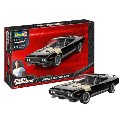 Plastic modelky auto 07692 - Fast & Furious - Dominics 1971 Plymouth GTX (1:24) Revell