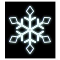 DecoLED LED světelný motiv - vločka, ledově bílá, pr. 65 cm