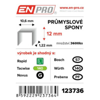 Spony ENPRO 345 10,6×12×1,22 mm 4 000 ks