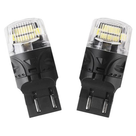 Autožárovka LED T20 (7443) 12V CARCLEVER 16LED 2835SMD bílá 2ks