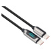 Solight USB-C kabel s displejem, USB-C konektor - USB-C konektor, 100W, 1m SSC1801