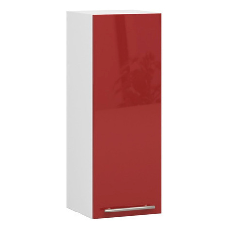 Kuchyňská skříňka OLIVIA W30 H720 - bílá/červený lesk Akord