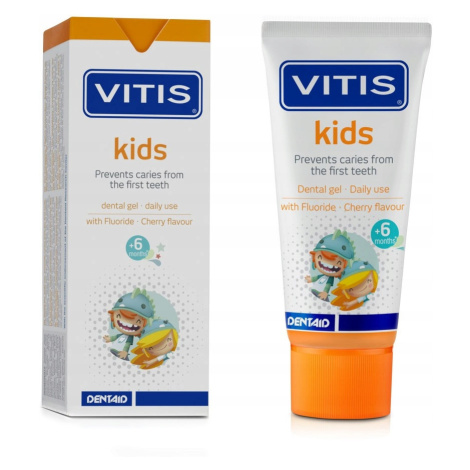 VITIS Kids gelová zubní pasta 0-6 let (třešně), 50ml