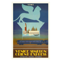 Obrazová reprodukce Vintage Travel Poster (Venice / Orient Express), 26.7x40 cm