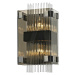 HUDSON VALLEY nástěnné svítidlo APOLLO kov/sklo bronz/chrom/kouřová E14 2x40W B5902-CE