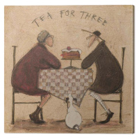 Obraz na plátně Sam Toft - Tea For Three, 2 - 40×40 cm